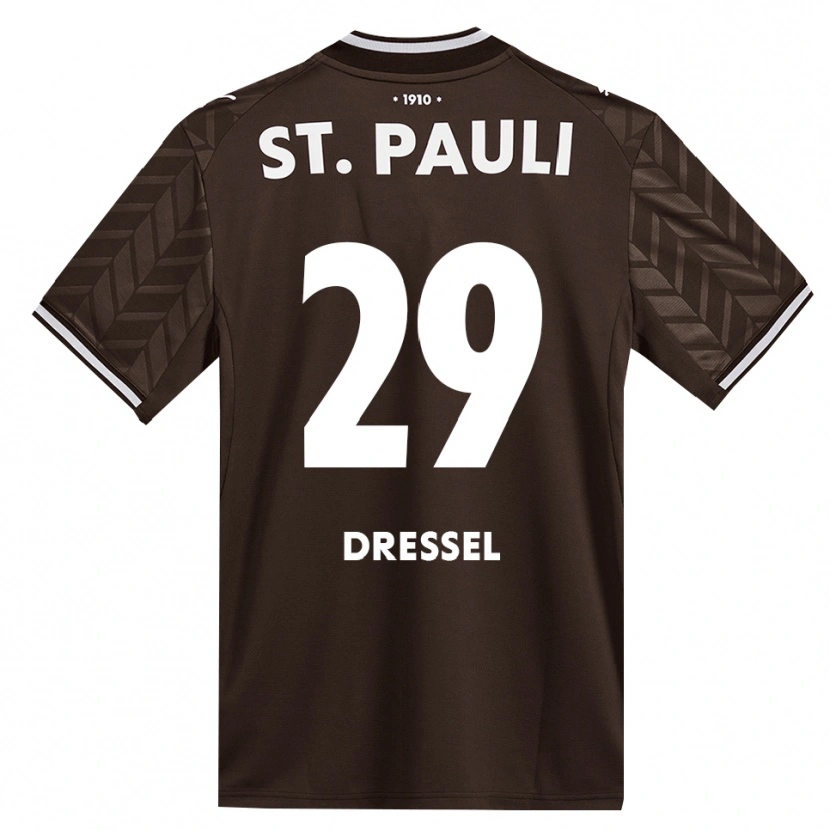 Danxen Homem Camisola Henry Dressel #29 Branco Café Principal 2026/27 Camisa