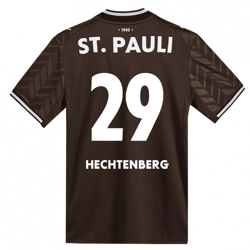 Danxen Homem Camisola Julia Hechtenberg #29 Branco Café Principal 2026/27 Camisa