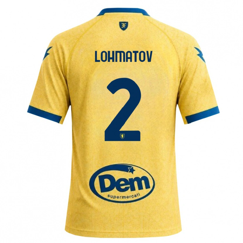 Danxen Homem Camisola Aleksandr Lohmatov #2 Caqui Preto Azul Principal 2026/27 Camisa