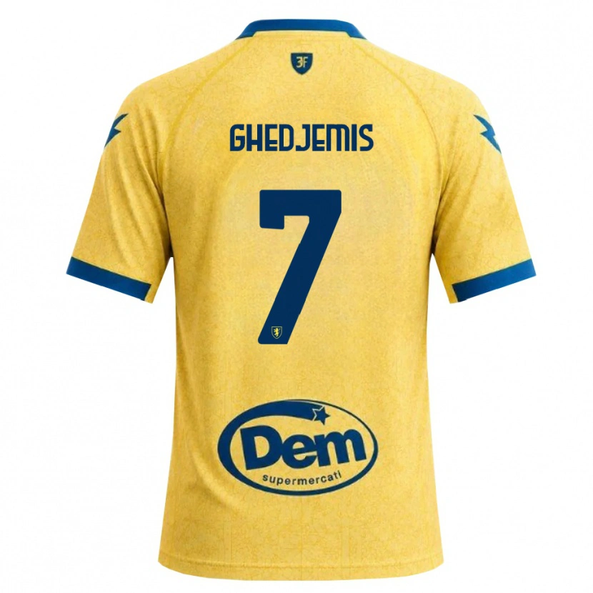 Danxen Homem Camisola Farès Ghedjemis #7 Caqui Preto Azul Principal 2026/27 Camisa