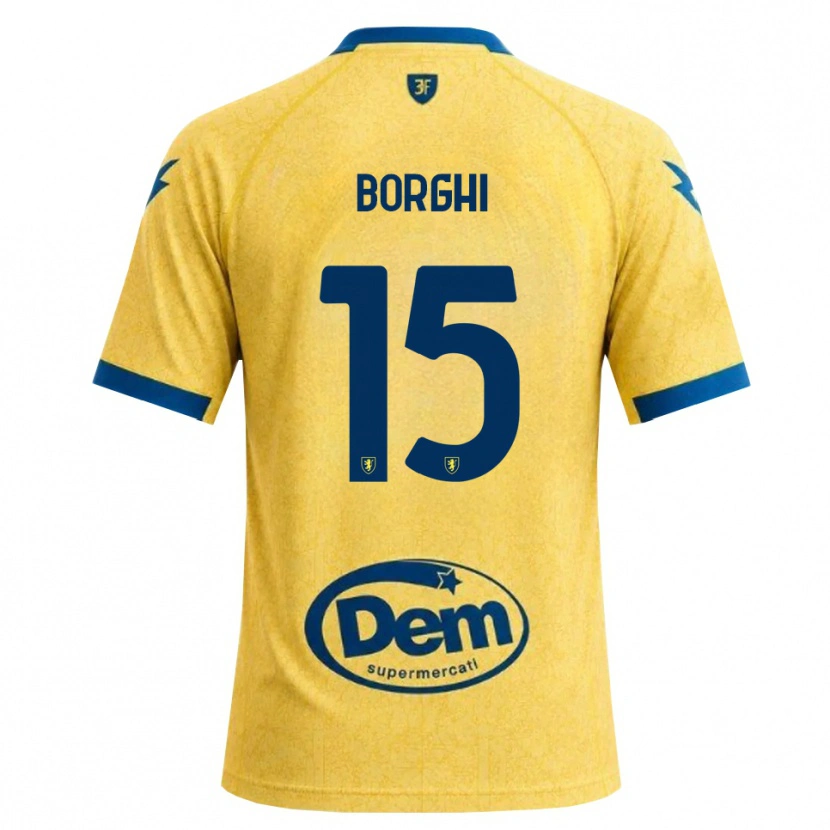 Danxen Homem Camisola Giordano Borghi #15 Caqui Preto Azul Principal 2026/27 Camisa