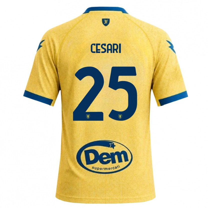 Danxen Homem Camisola Nicolò Cesari #25 Caqui Preto Azul Principal 2026/27 Camisa