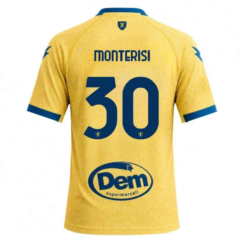 Danxen Homem Camisola Ilario Monterisi #30 Caqui Preto Azul Principal 2026/27 Camisa