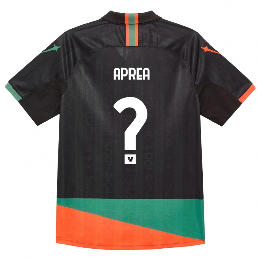 Danxen Homem Camisola Cristian Aprea #0 Preto Laranja Verde Principal 2026/27 Camisa