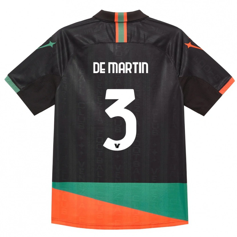Danxen Homem Camisola Lorenzo De Martin #3 Preto Laranja Verde Principal 2026/27 Camisa