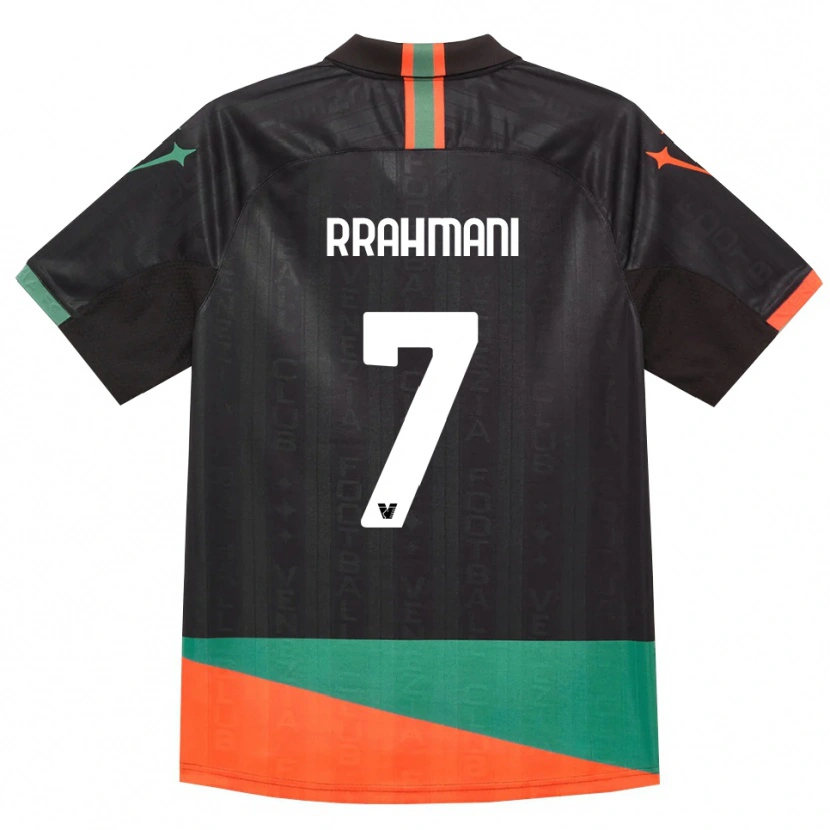 Danxen Homem Camisola Albion Rrahmani #7 Preto Laranja Verde Principal 2026/27 Camisa