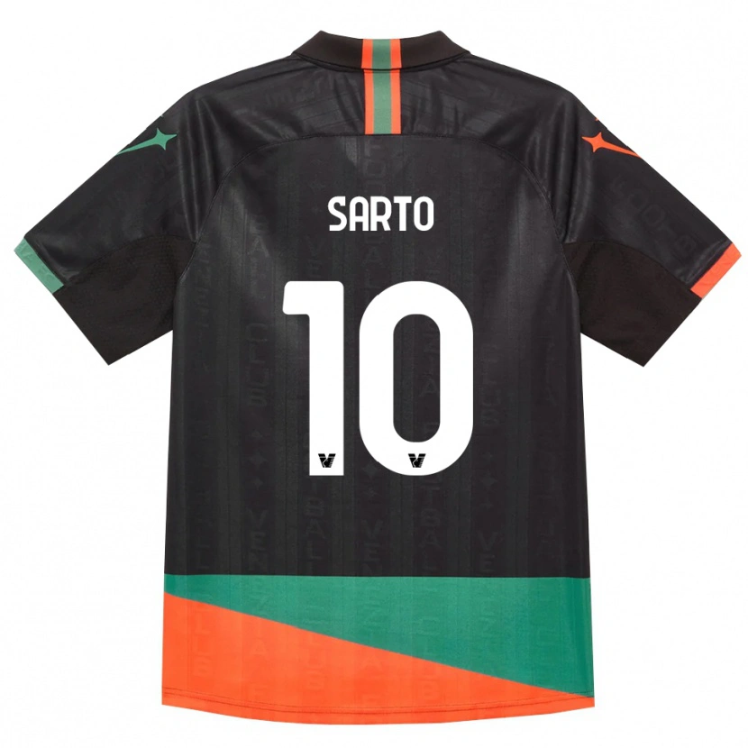 Danxen Homem Camisola Gabriel Sarto #10 Preto Laranja Verde Principal 2026/27 Camisa
