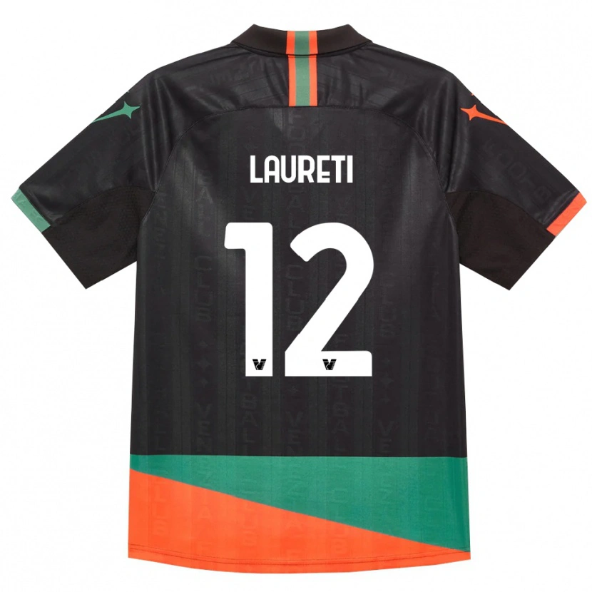 Danxen Homem Camisola Tommaso Laureti #12 Preto Laranja Verde Principal 2026/27 Camisa