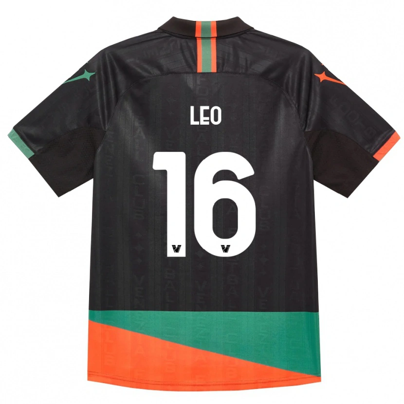 Danxen Homem Camisola Andrea Leo #16 Preto Laranja Verde Principal 2026/27 Camisa