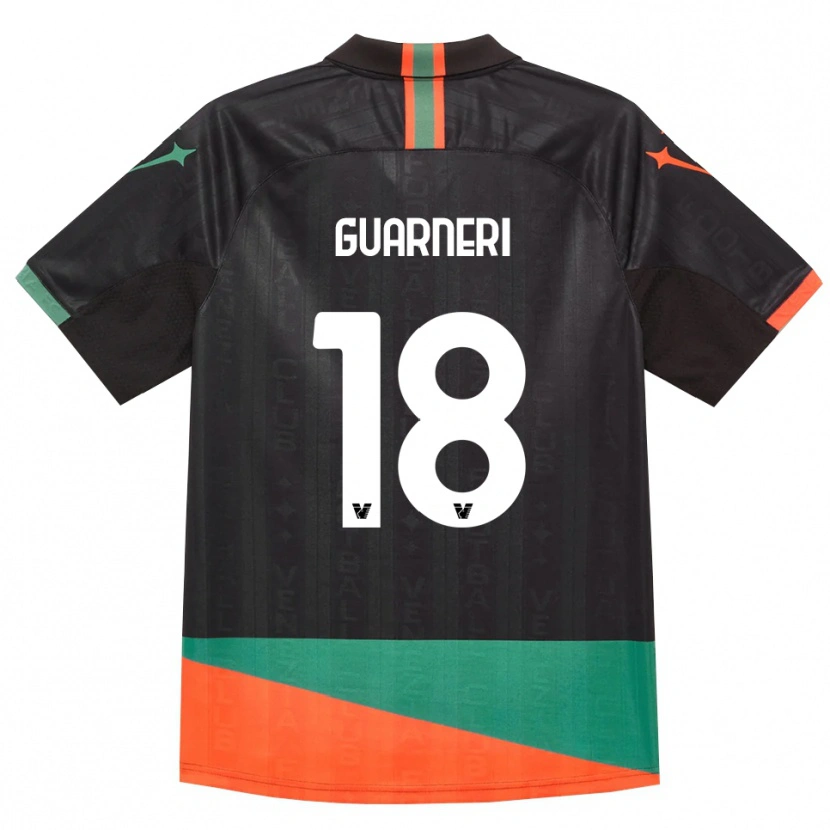 Danxen Homem Camisola Davide Guarneri #18 Preto Laranja Verde Principal 2026/27 Camisa