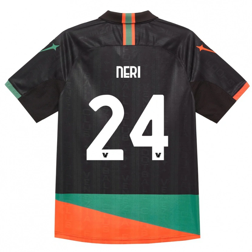 Danxen Homem Camisola Filippo Neri #24 Preto Laranja Verde Principal 2026/27 Camisa