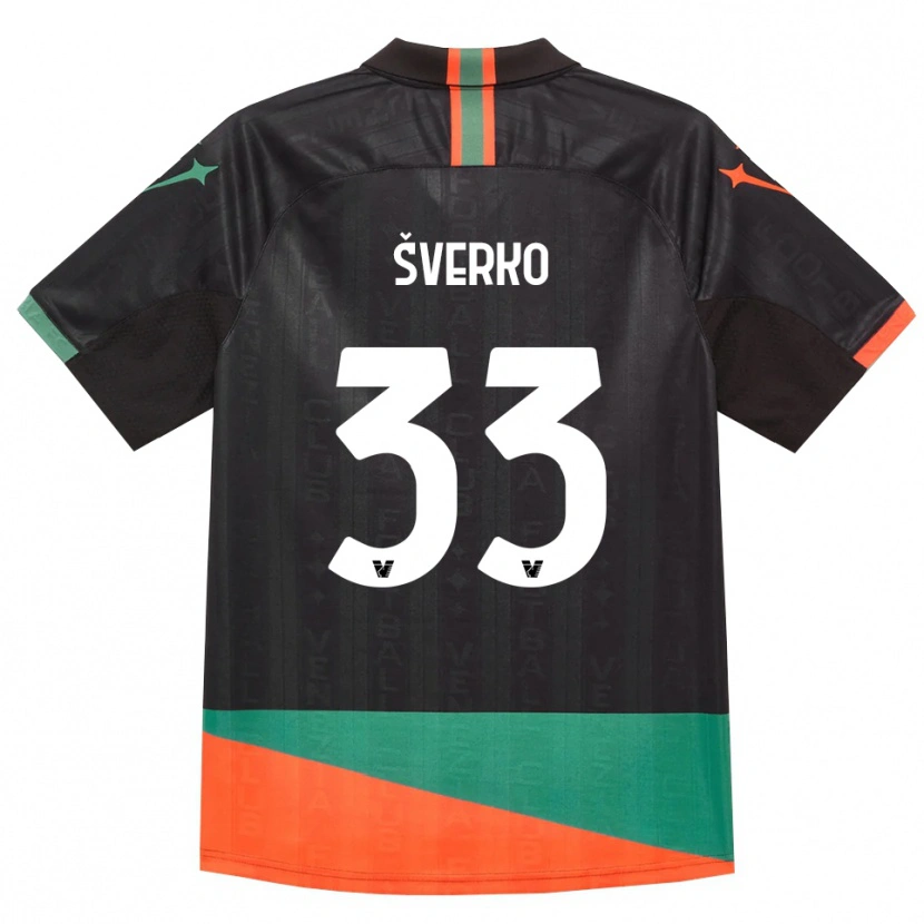 Danxen Homem Camisola Marin Šverko #33 Preto Laranja Verde Principal 2026/27 Camisa