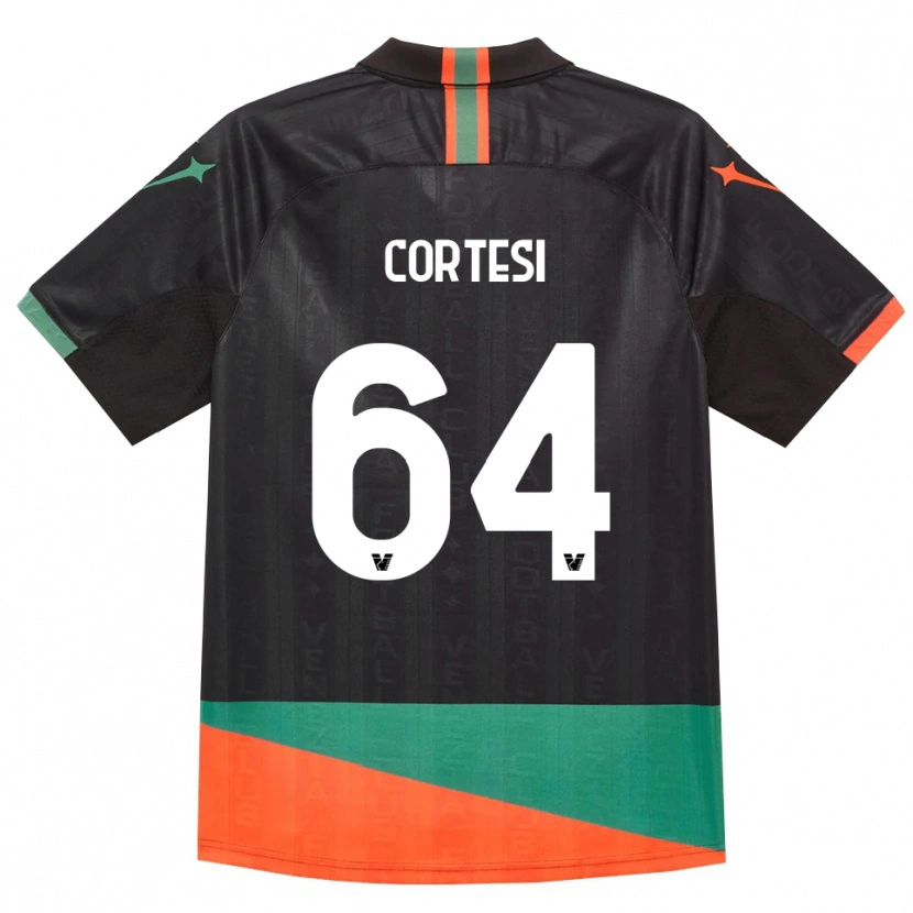 Danxen Homem Camisola Serena Cortesi #64 Preto Laranja Verde Principal 2026/27 Camisa