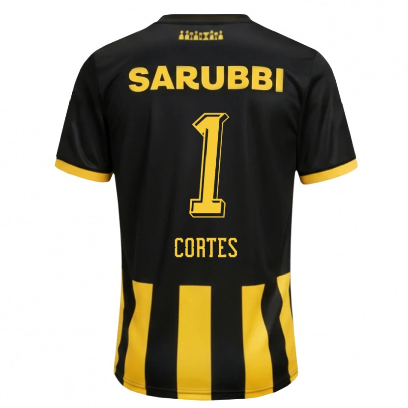 Danxen Homem Camisola Brayan Cortés #1 Preto Amarelo Principal 2026/27 Camisa