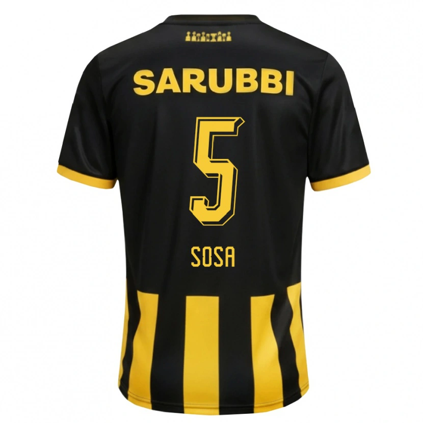 Danxen Homem Camisola Ignacio Sosa #5 Preto Amarelo Principal 2026/27 Camisa