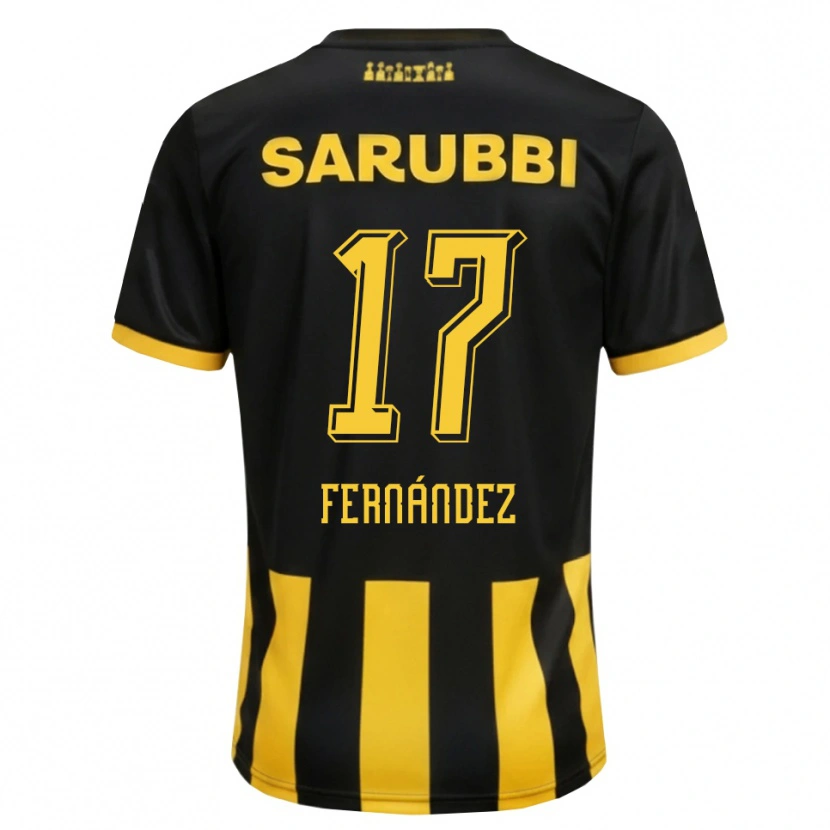 Danxen Homem Camisola Ezequiel Fernández #17 Preto Amarelo Principal 2026/27 Camisa