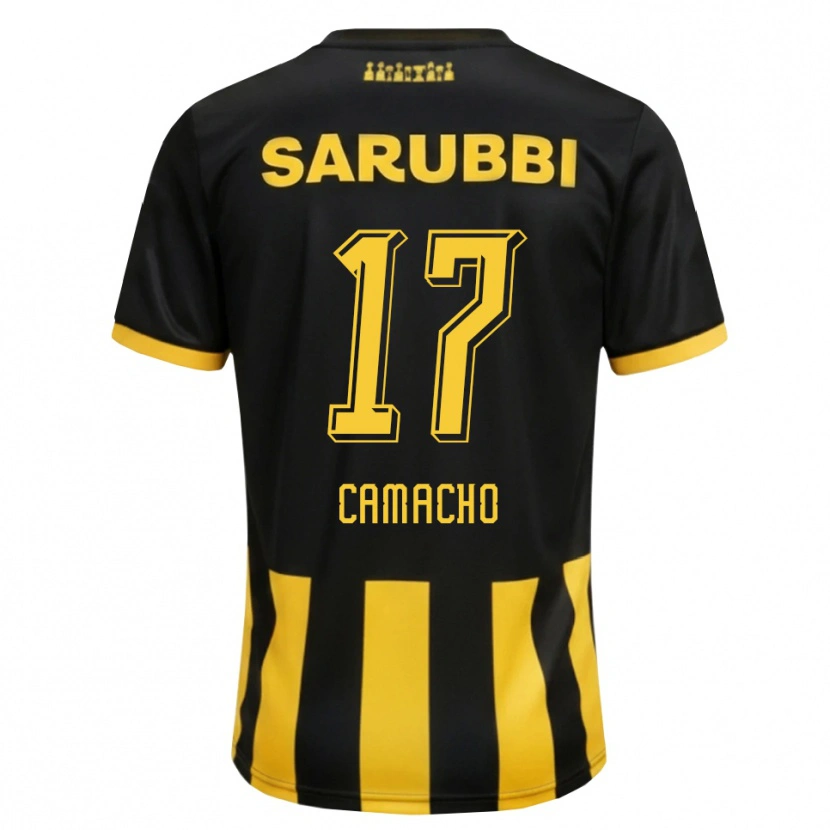 Danxen Homem Camisola Sebastián Camacho #17 Preto Amarelo Principal 2026/27 Camisa