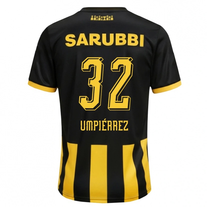 Danxen Homem Camisola Leandro Umpiérrez #32 Preto Amarelo Principal 2026/27 Camisa