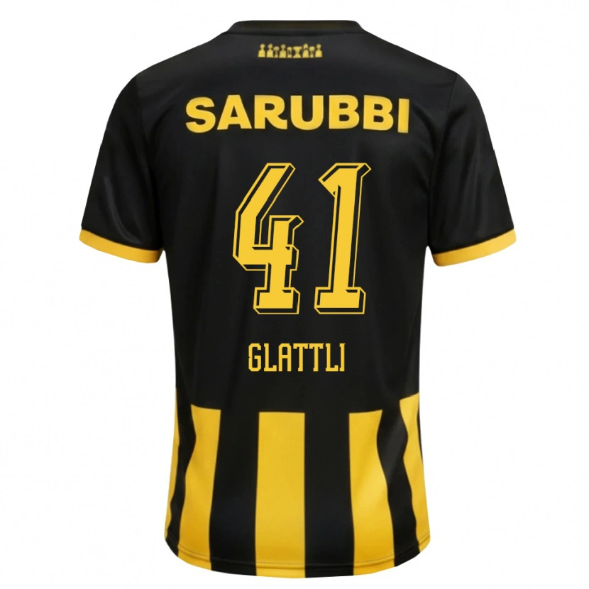 Danxen Homem Camisola Tiago Glattli #41 Preto Amarelo Principal 2026/27 Camisa