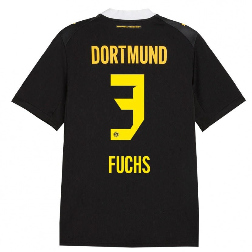Danxen Homem Camisola Finn Fuchs #3 Preto Vermelho Amarelo Alternativa 2026/27 Camisa