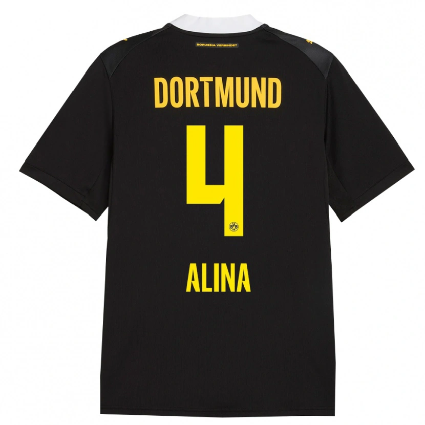 Danxen Homem Camisola Grijseels Alina #4 Preto Vermelho Amarelo Alternativa 2026/27 Camisa