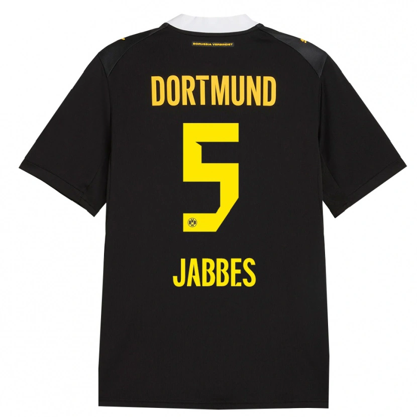 Danxen Homem Camisola Jasmin Jabbes #5 Preto Vermelho Amarelo Alternativa 2026/27 Camisa