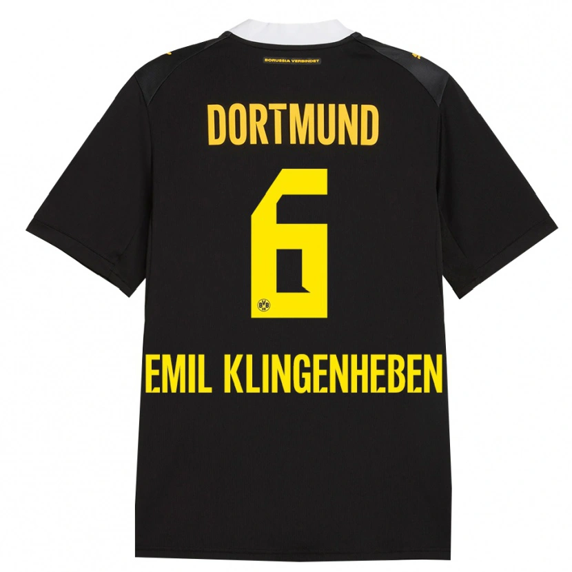 Danxen Homem Camisola Maximilian Emil Klingenheben #6 Preto Vermelho Amarelo Alternativa 2026/27 Camisa