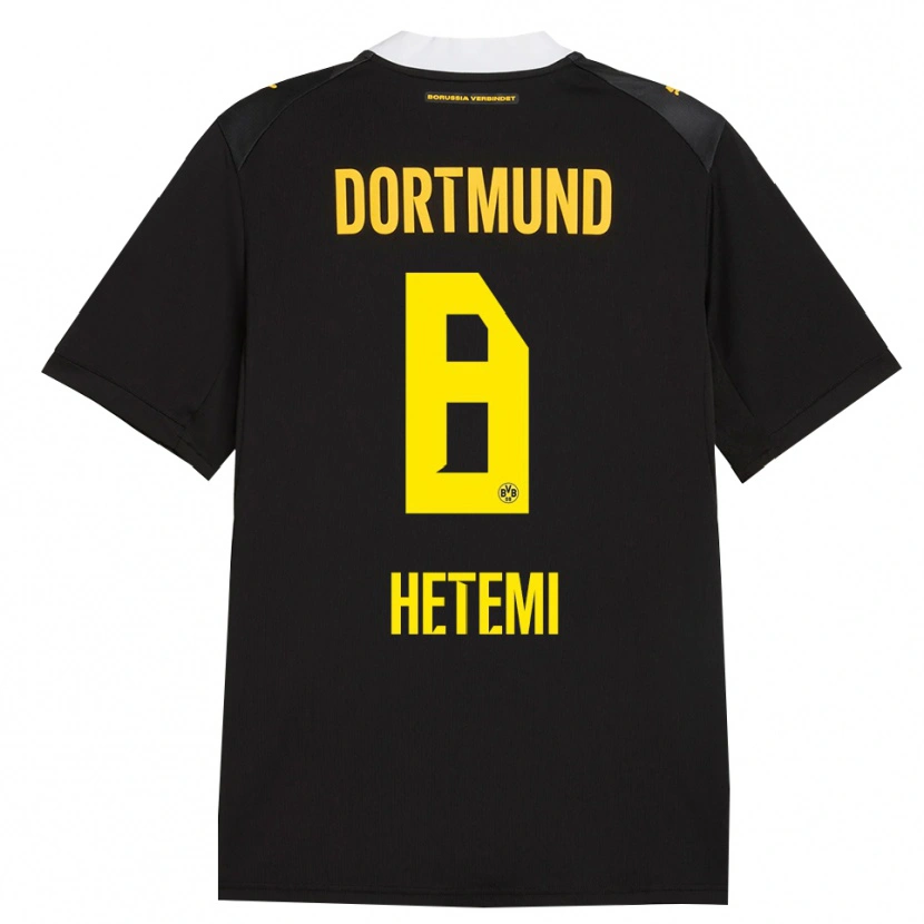 Danxen Homem Camisola Rilind Hetemi #8 Preto Vermelho Amarelo Alternativa 2026/27 Camisa