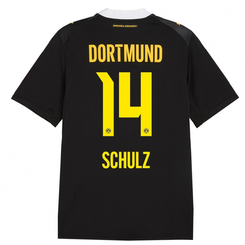 Danxen Homem Camisola Nico Schulz #14 Preto Vermelho Amarelo Alternativa 2026/27 Camisa