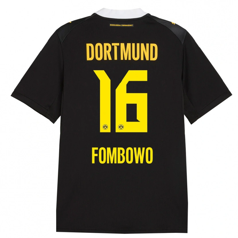 Danxen Homem Camisola Christian Fombowo #16 Preto Vermelho Amarelo Alternativa 2026/27 Camisa