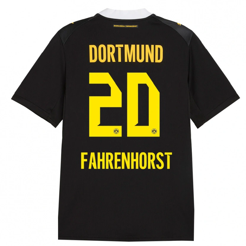 Danxen Homem Camisola Luke Fahrenhorst #20 Preto Vermelho Amarelo Alternativa 2026/27 Camisa
