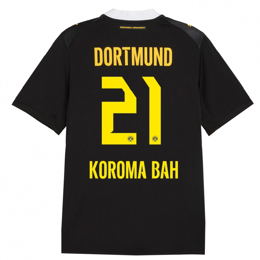 Danxen Homem Camisola Septimus Koroma Bah #21 Preto Vermelho Amarelo Alternativa 2026/27 Camisa