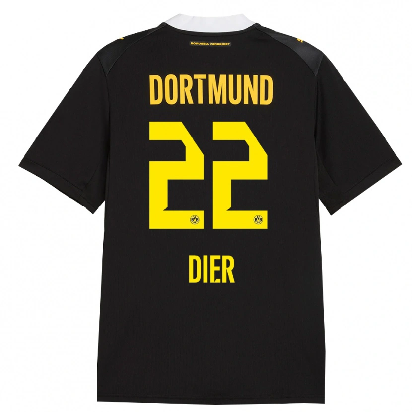 Danxen Homem Camisola Henrik Dier #22 Preto Vermelho Amarelo Alternativa 2026/27 Camisa