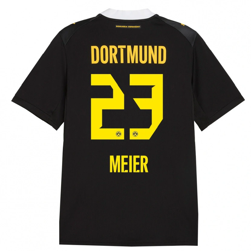 Danxen Homem Camisola Maximilian Meier #23 Preto Vermelho Amarelo Alternativa 2026/27 Camisa