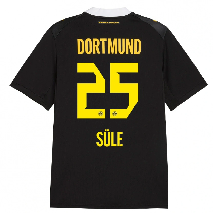Danxen Homem Camisola Niklas Süle #25 Preto Vermelho Amarelo Alternativa 2026/27 Camisa