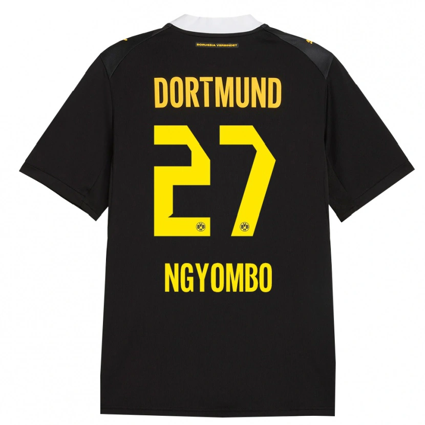 Danxen Homem Camisola Beni Ngyombo #27 Preto Vermelho Amarelo Alternativa 2026/27 Camisa