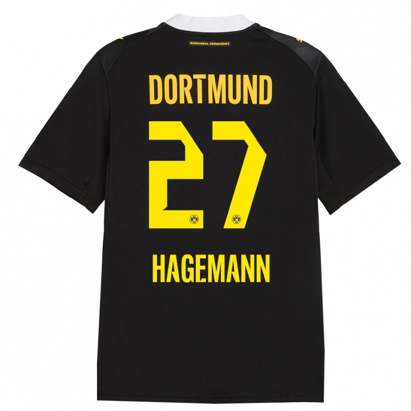Danxen Homem Camisola Keron Hagemann #27 Preto Vermelho Amarelo Alternativa 2026/27 Camisa