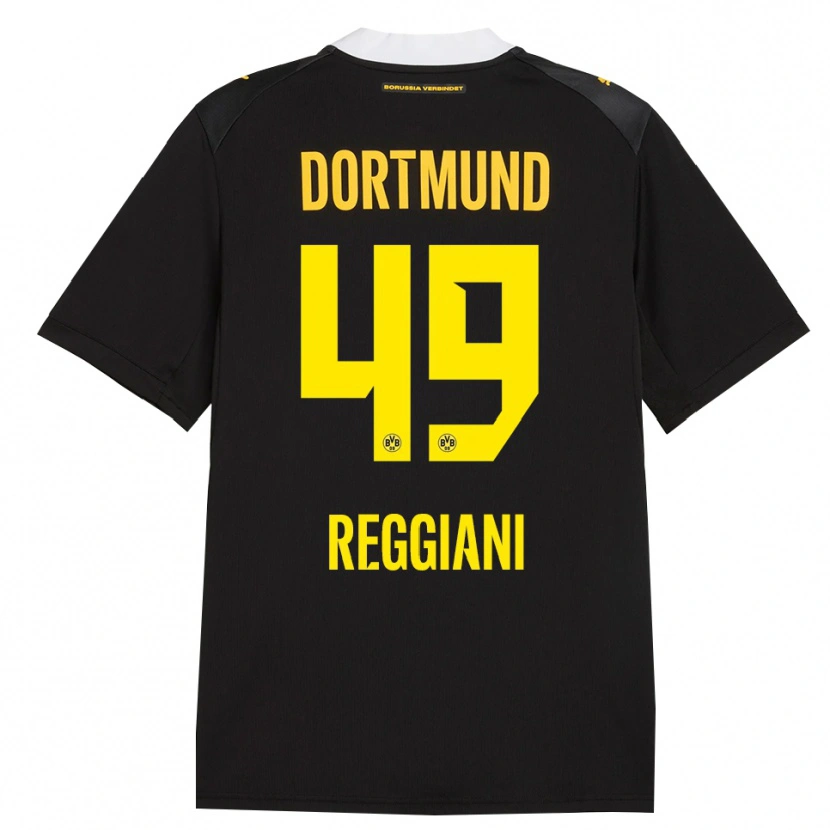 Danxen Homem Camisola Luca Reggiani #49 Preto Vermelho Amarelo Alternativa 2026/27 Camisa