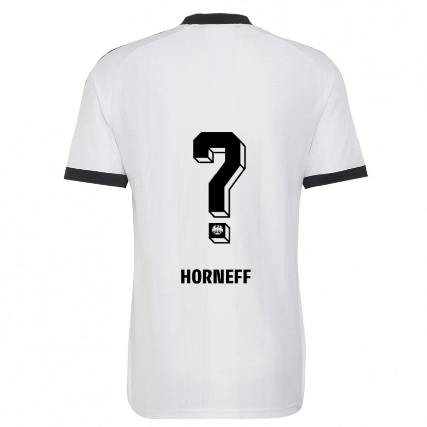 Danxen Homem Camisola Lennon Horneff #0 Branco Preto Alternativa 2026/27 Camisa