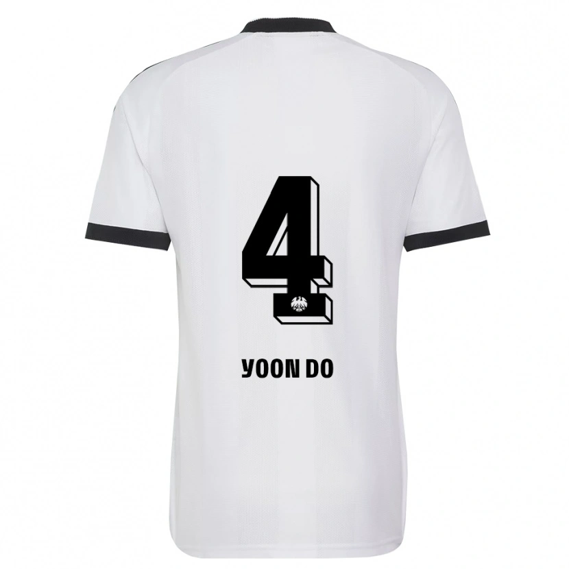 Danxen Homem Camisola Yoon-Do Kim #4 Branco Preto Alternativa 2026/27 Camisa