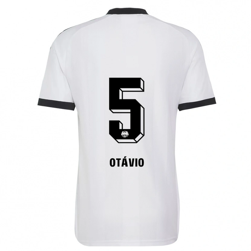Danxen Homem Camisola Otávio Manoel Galdino Fernandes #5 Branco Preto Alternativa 2026/27 Camisa