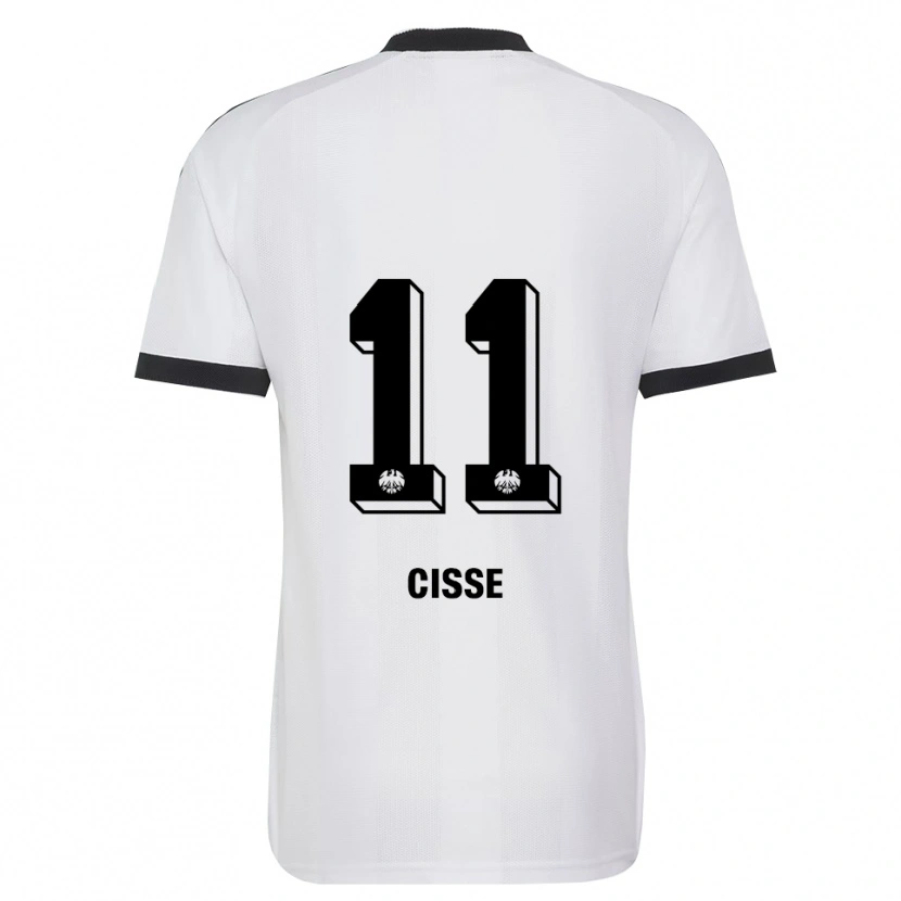 Danxen Homem Camisola Cherif Cisse #11 Branco Preto Alternativa 2026/27 Camisa