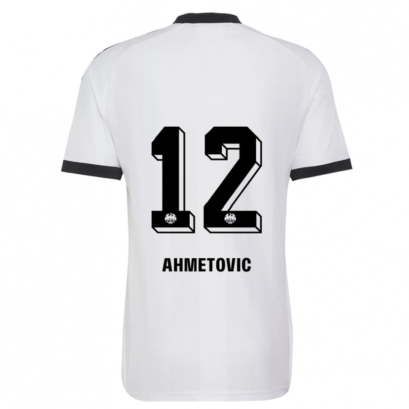 Danxen Homem Camisola Marko Ahmetovic #12 Branco Preto Alternativa 2026/27 Camisa
