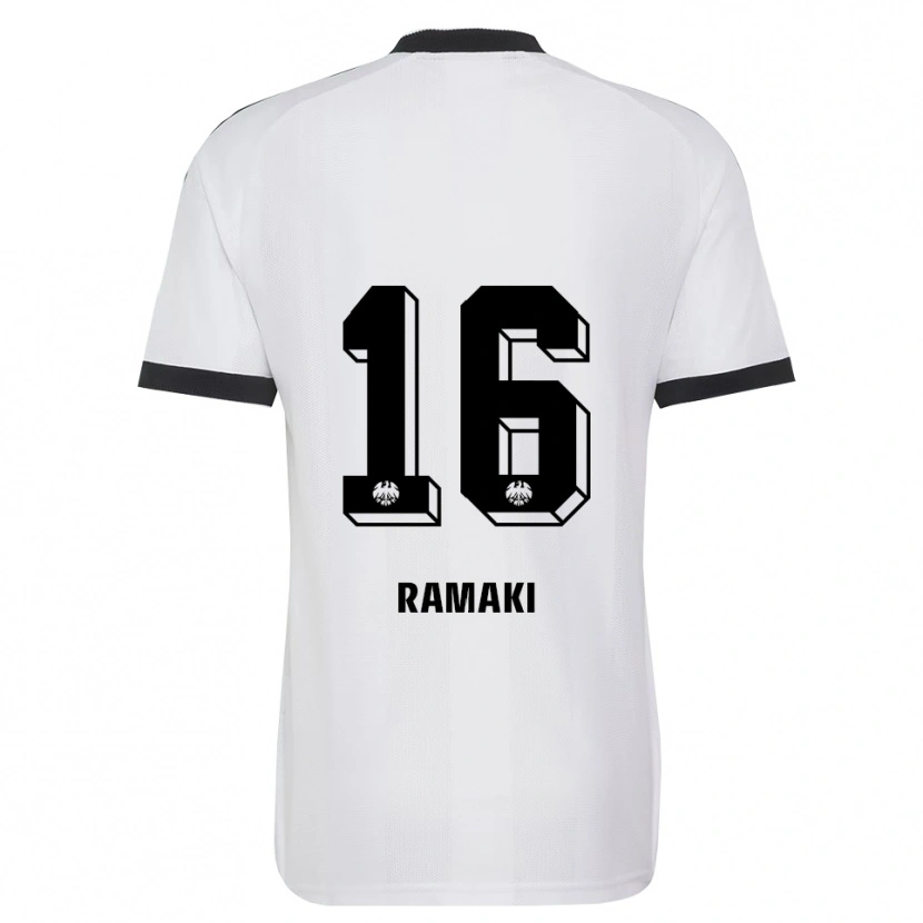 Danxen Homem Camisola Davyd Ramaki #16 Branco Preto Alternativa 2026/27 Camisa