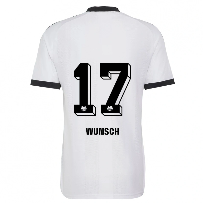 Danxen Homem Camisola Paul Wünsch #17 Branco Preto Alternativa 2026/27 Camisa