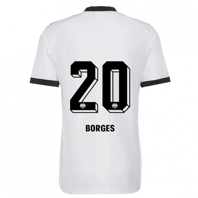 Danxen Homem Camisola Gustavo Borges #20 Branco Preto Alternativa 2026/27 Camisa