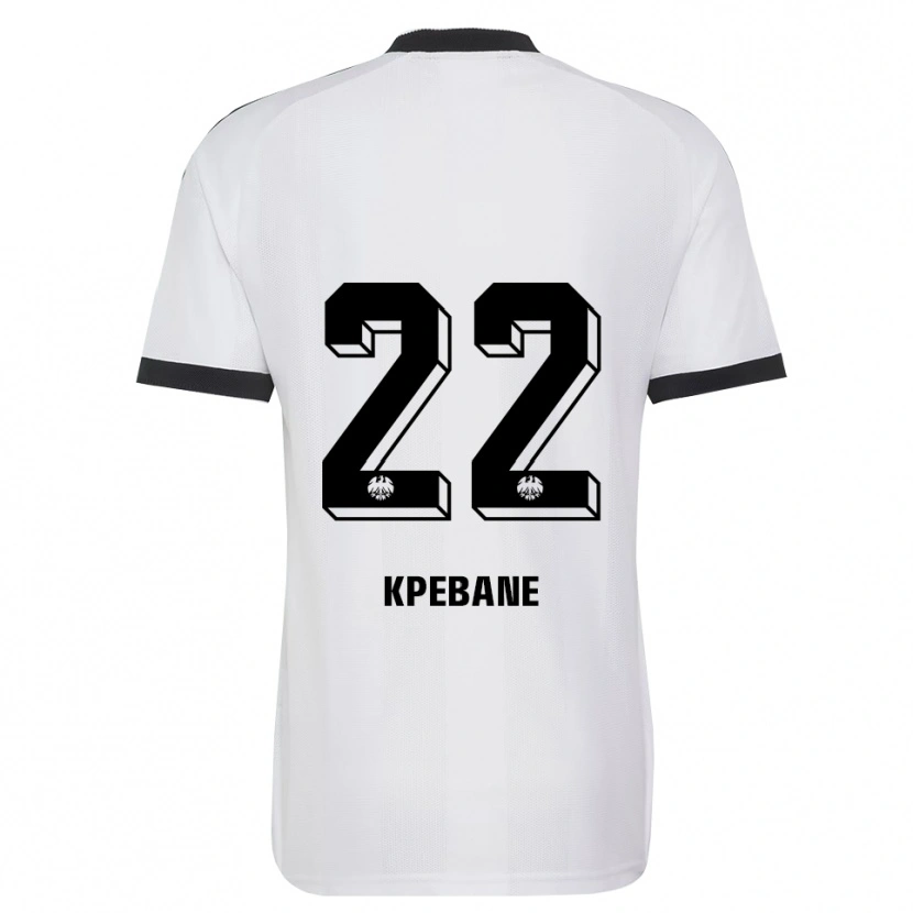 Danxen Homem Camisola Tamiou Kpebane #22 Branco Preto Alternativa 2026/27 Camisa
