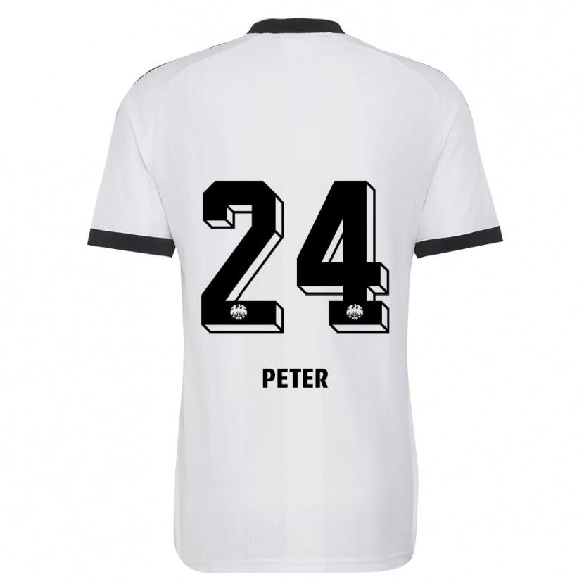 Danxen Homem Camisola Nicolas Peter #24 Branco Preto Alternativa 2026/27 Camisa