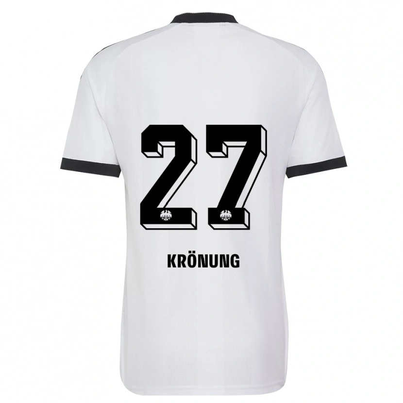 Danxen Homem Camisola Marlon Krönung #27 Branco Preto Alternativa 2026/27 Camisa