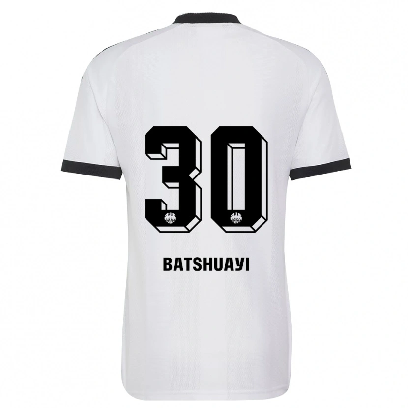 Danxen Homem Camisola Michy Batshuayi #30 Branco Preto Alternativa 2026/27 Camisa